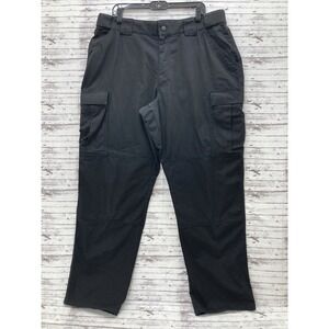 5.11 Tactical Cargo Pants Men's XL Black Rip Stop Stretch Waist Utility Outdoor